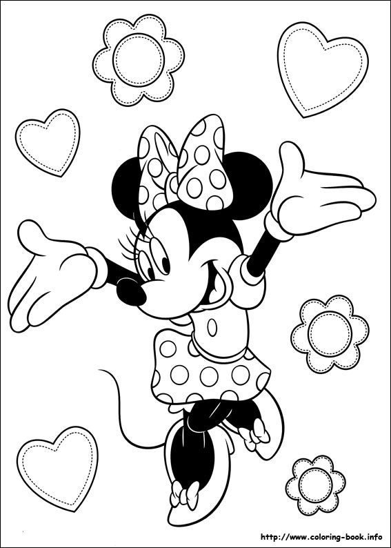Mickey Mouse And Minnie Coloring Pages