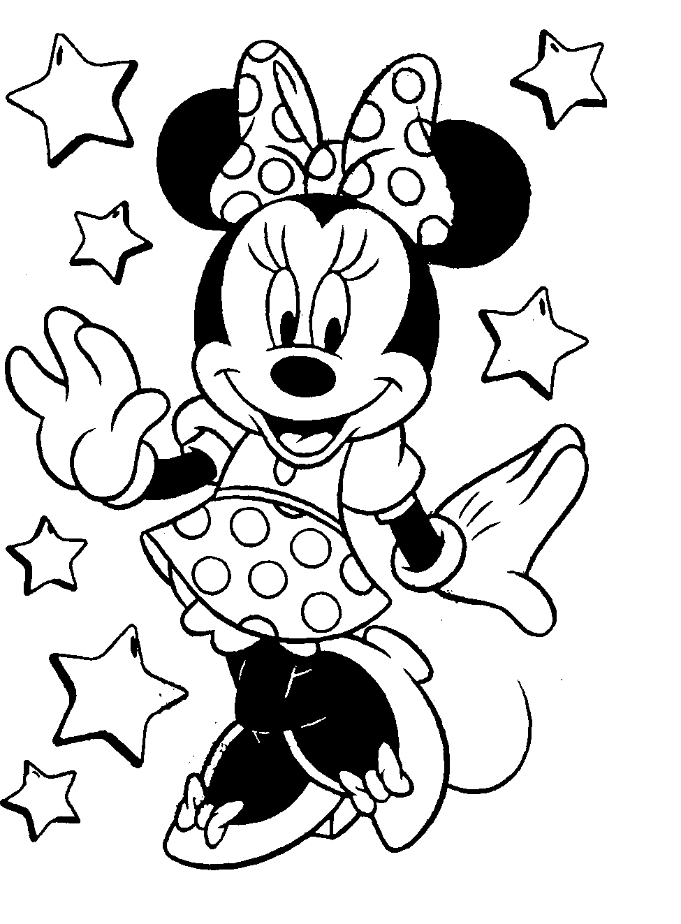 975x1323 Coloring Pictures Of Minnie Mouse
