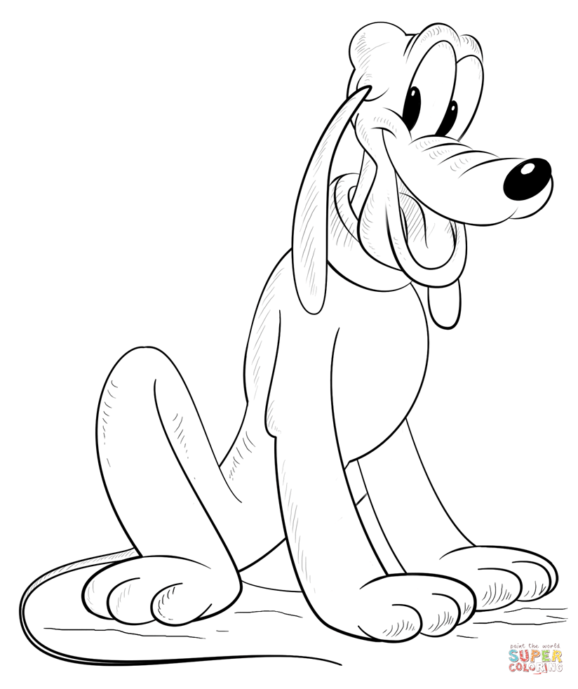 824x982 Pluto The Dog Coloring Page Free Printable Pages On Minnie