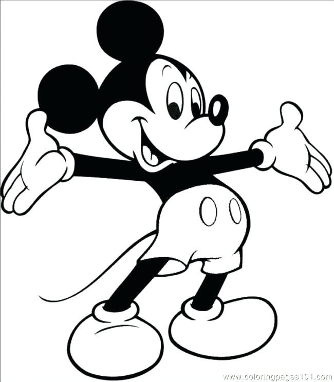 650x744 Mouse Pictures To Color Mickey Mouse Color Page Mickey Mouse