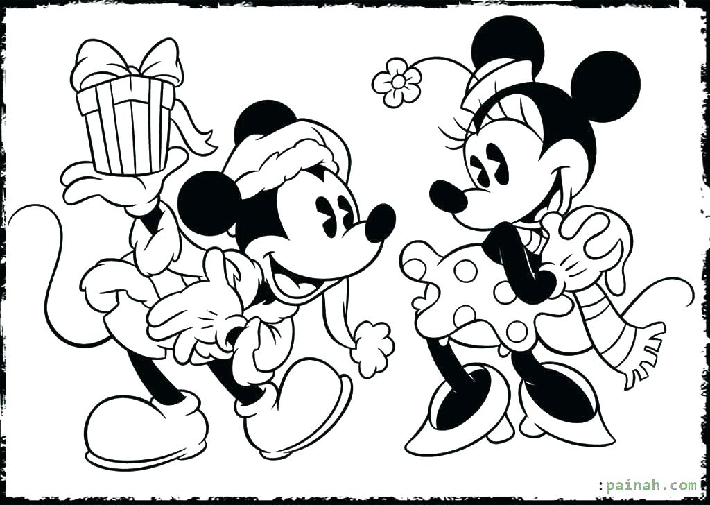 1024x728 Mickey Mouse Christmas Coloring Pages Free Coloring Pages Free Er