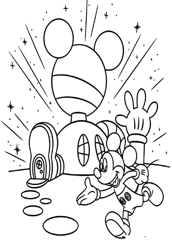 600x849 Mickey Mouse Clubhouse Coloring Page Mickey Mouse Clubhouse Mickey