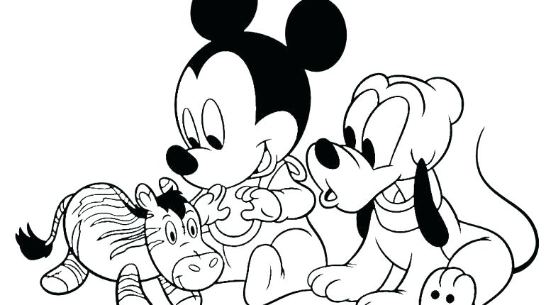770x430 Baby Coloring Pages Mickey Mouse Clubhouse Color Pages Mickey