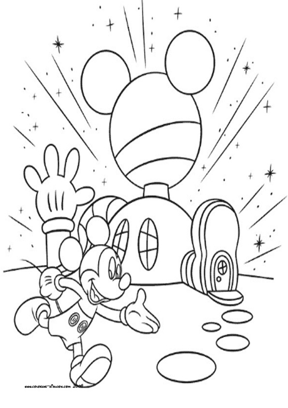 595x842 Disney Mickey Mouse Coloring Pages