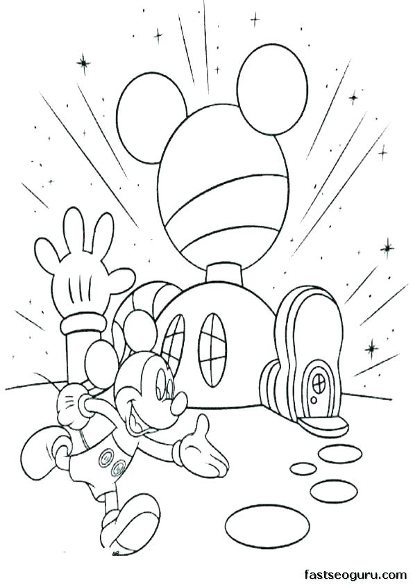 595x842 Mickey Mouse Clubhouse Coloring Pages Free Printable Coloring