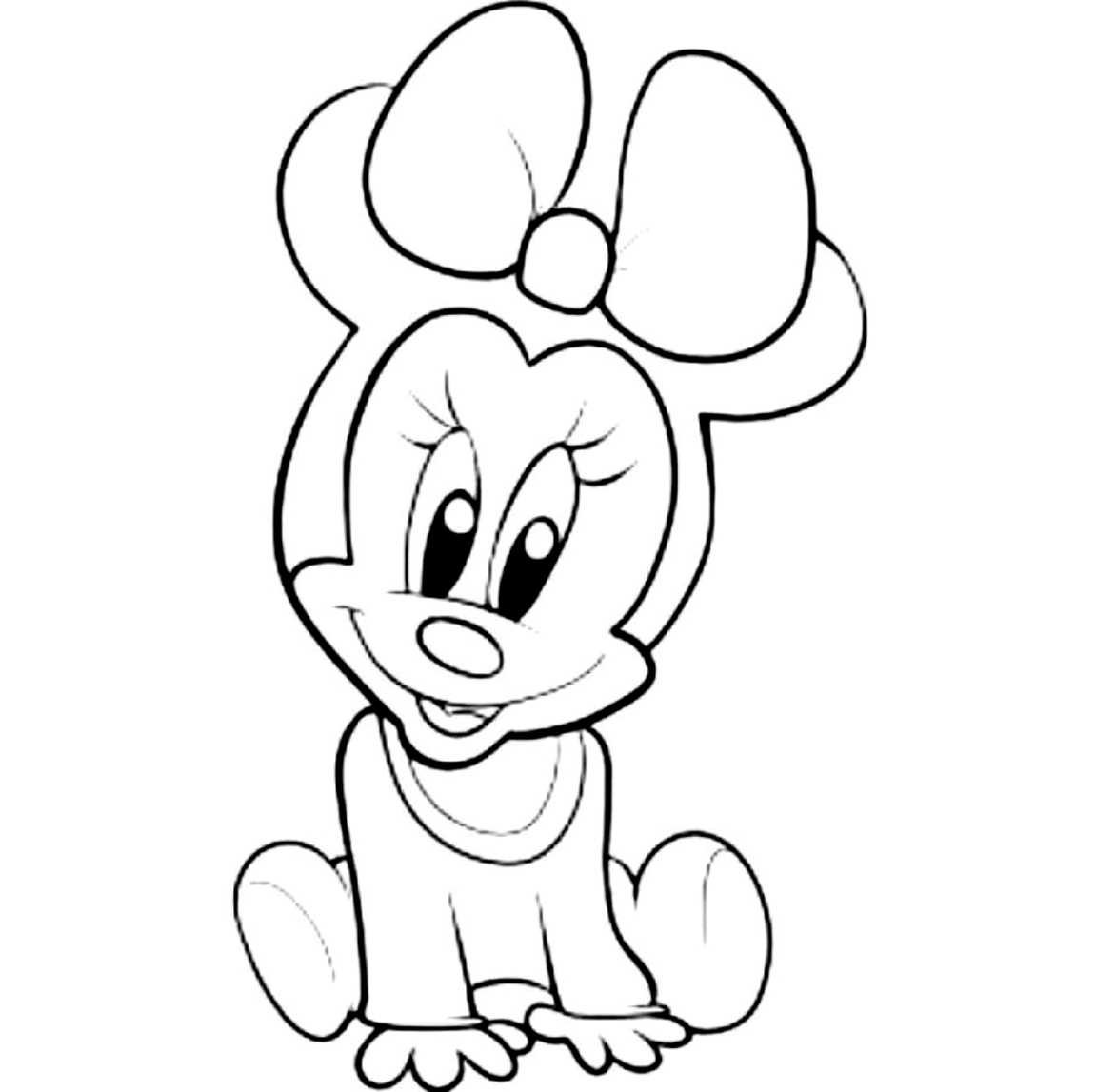 1150x1147 Baby Minnie Mouse Coloring Pages