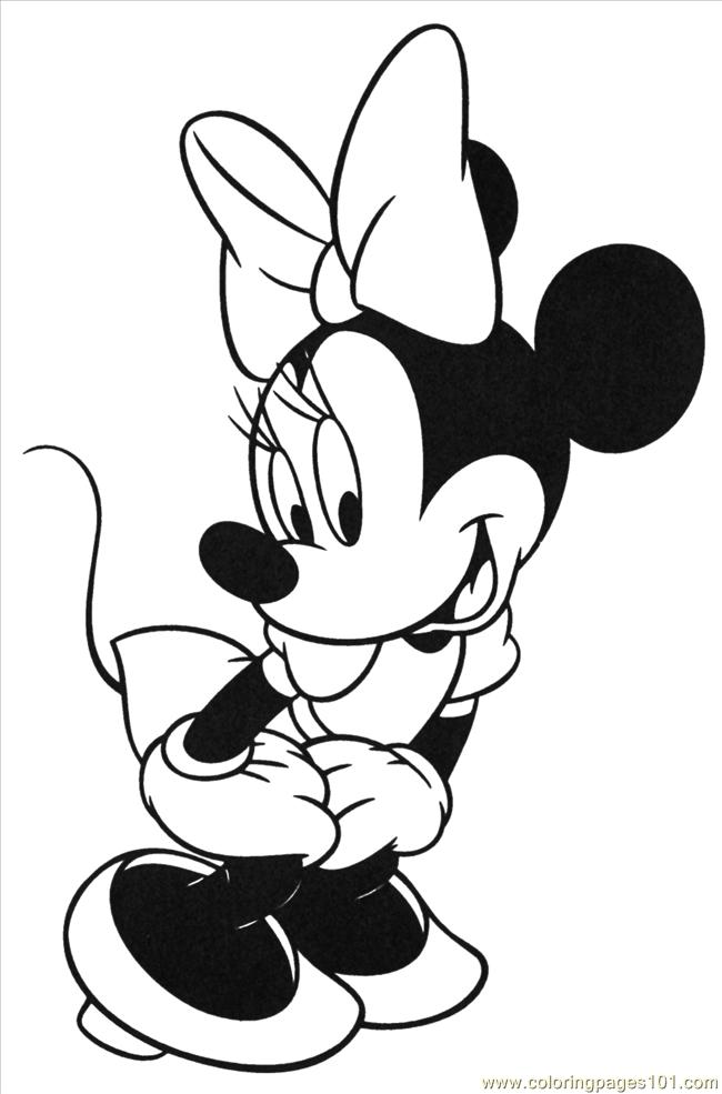 650x985 Stunning Minnie Mouse Printable Coloring Pages
