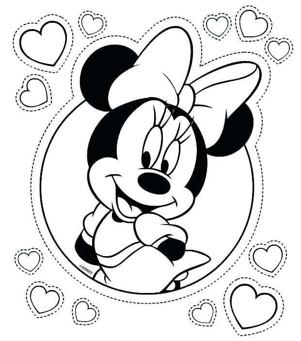 621x703 Coloring Pages Of Minnie Mouse Mouse Coloring Pages Printable