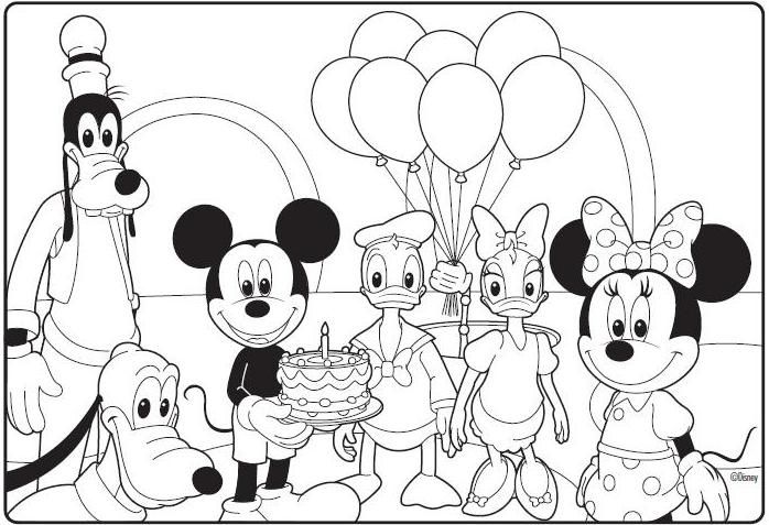 698x477 Mickey Mouse Clubhouse Printable Coloring Pages Coloringpages321