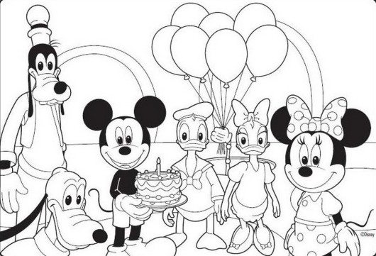 530x361 Mickey Mouse Coloring Pages 60 Free Disney Printables For Kids