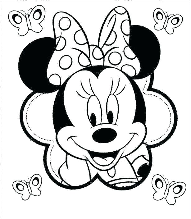 615x705 Minnie Mouse Birthday Coloring Pages Mouse Coloring Picture Free