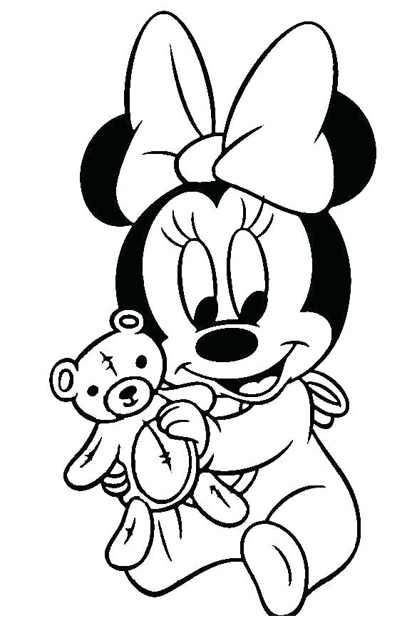 585x895 Mickey Coloring Page Baby Mickey Mouse Coloring Pages To Print