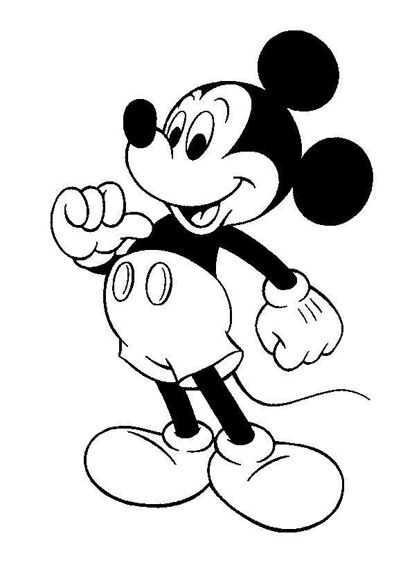 595x842 Mickey Mouse Coloring Pages Free 606 Cartoons Coloring