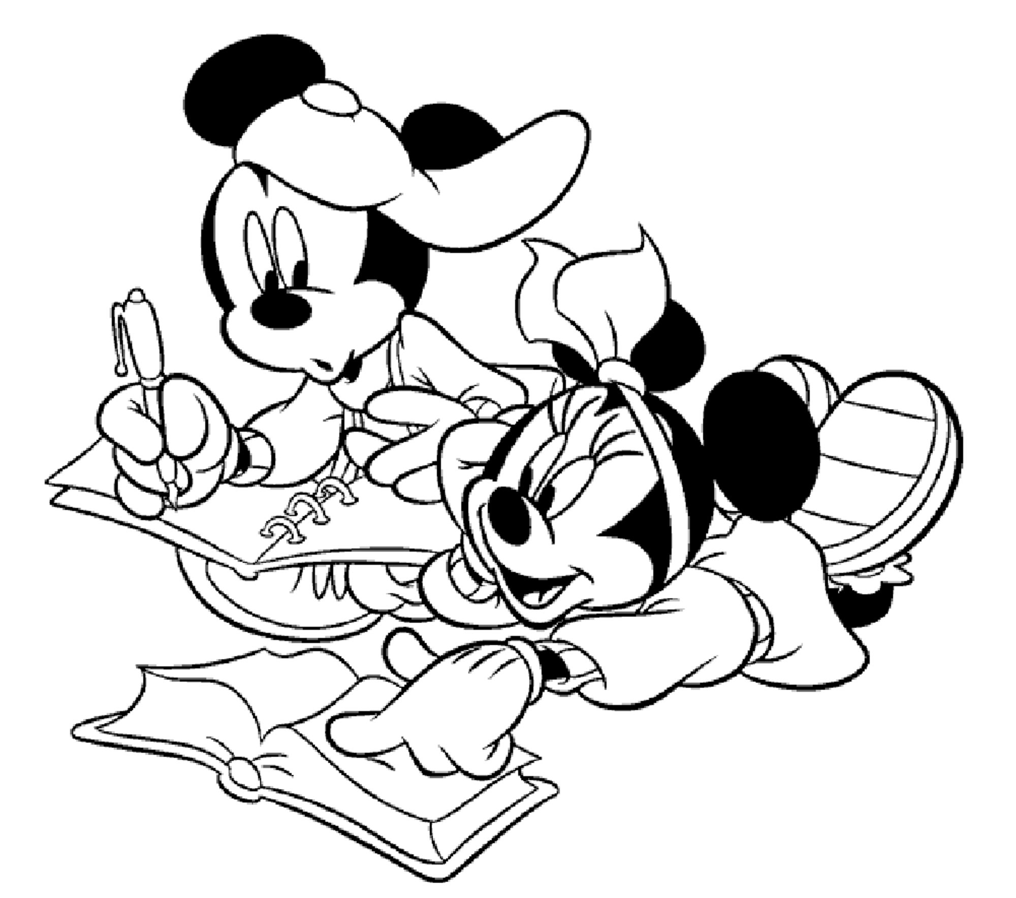 2000x1768 Mickey Mouse Coloring Pages Download