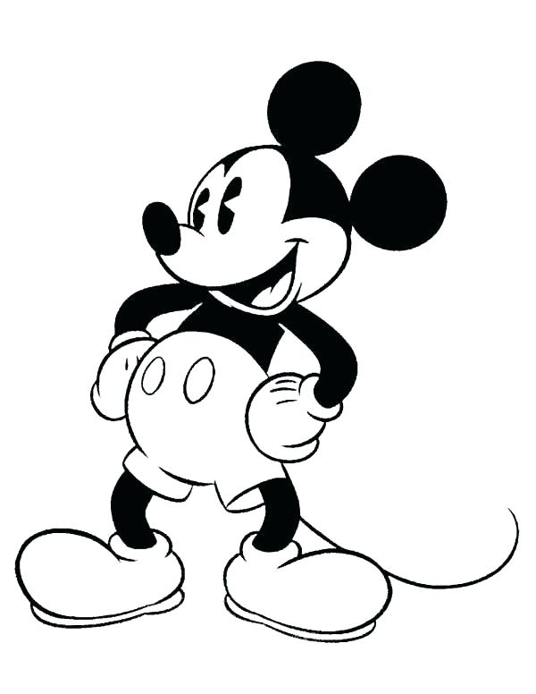 600x776 Mickey Printable Coloring Pages Mouse Coloring Pages Online Mickey