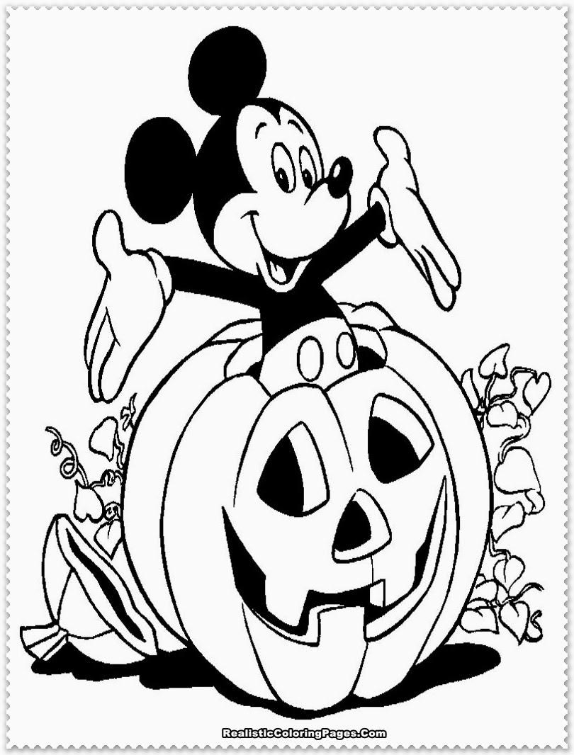 810x1066 Free Mickey Mouse Halloween Coloring Pages