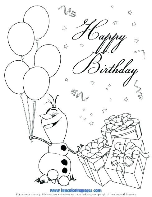 489x633 Happy Birthday Coloring Pages Awesome Mickey Mouse Bring Balloons