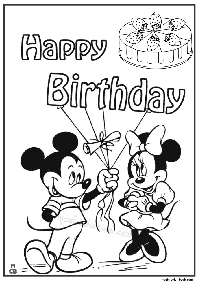 685x975 Happy Birthday Coloring Mickey Mouse 01