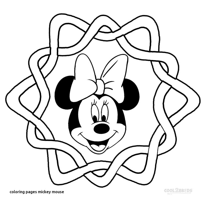 Mickey Mouse Head Coloring Pages