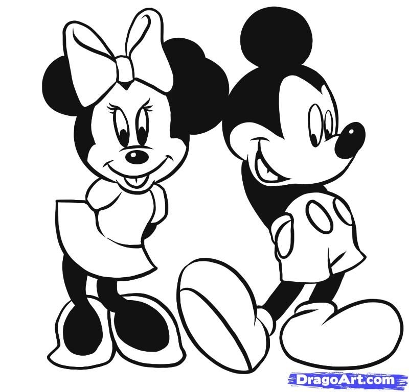 800x768 Mickey And Minnie Coloring Pages New Mickey Mouse Head Coloring