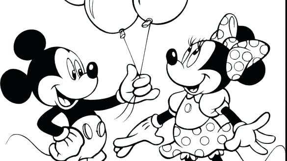 585x329 Mickey Mouse Printable Coloring Pages Mickey Mouse Printable