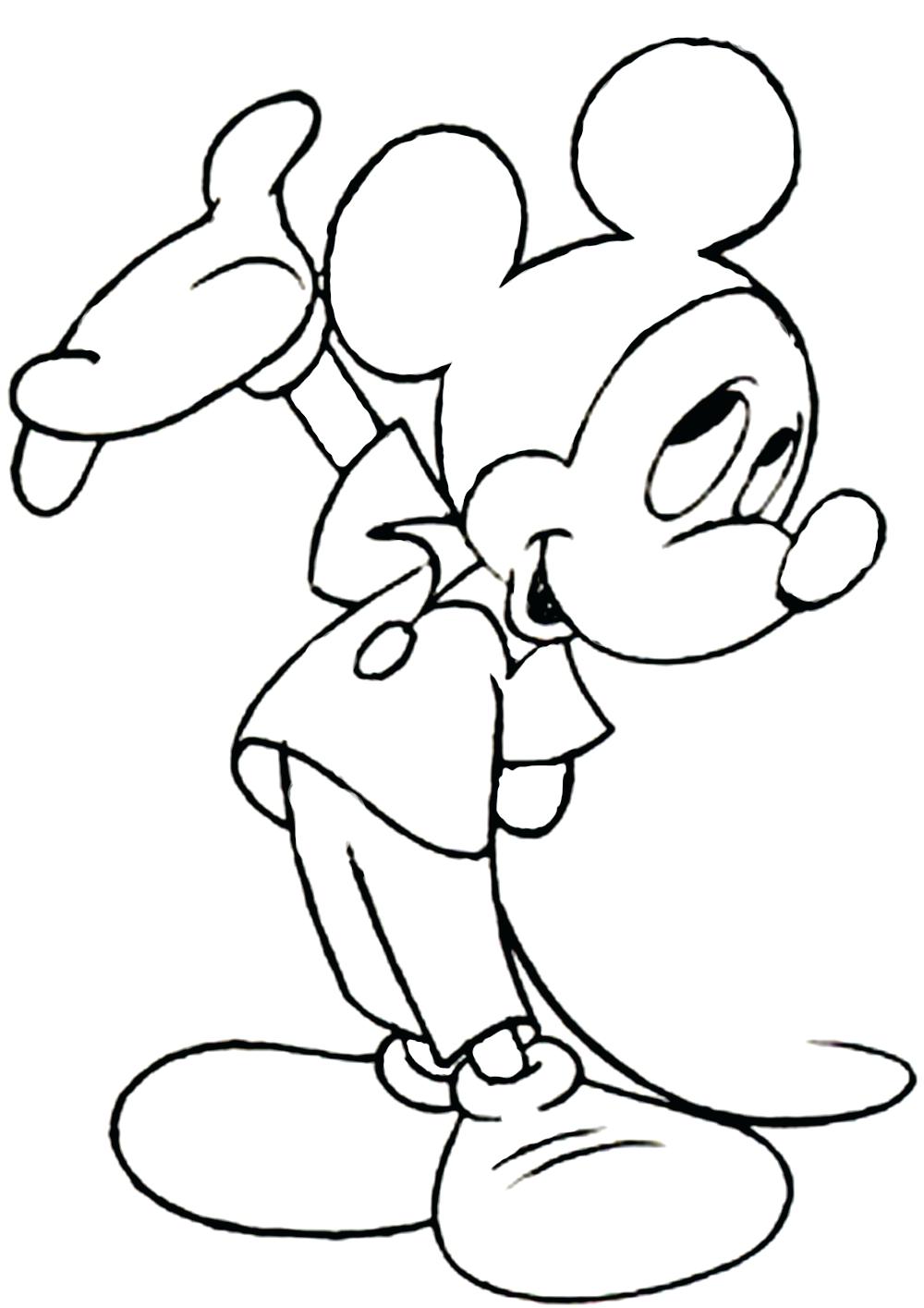 1000x1415 Coloring Pages ~ Mickey Mouse Printable Coloring Pages Free