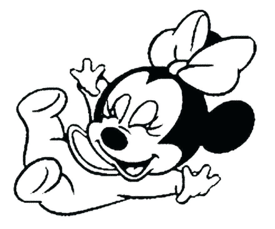 878x731 Minnie Mouse Coloring Page Icontent