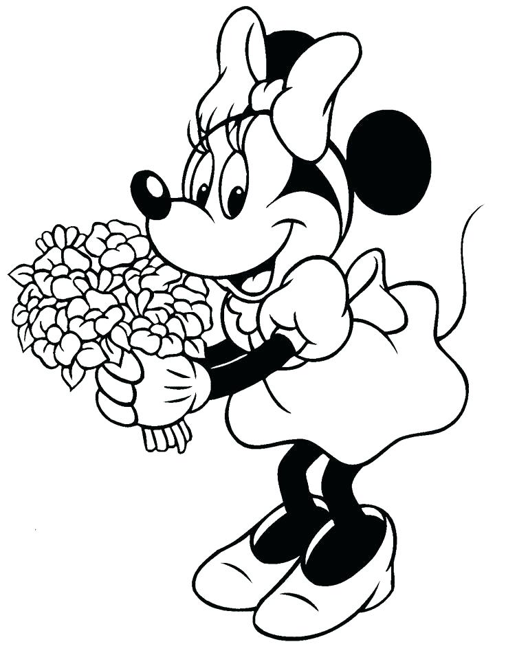 736x950 Mickey And Minnie Coloring Pages To Print Mickey And Coloring