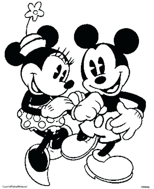 600x738 Mickey And Mouse Coloring Pages To Print Colouring Pages Mickey