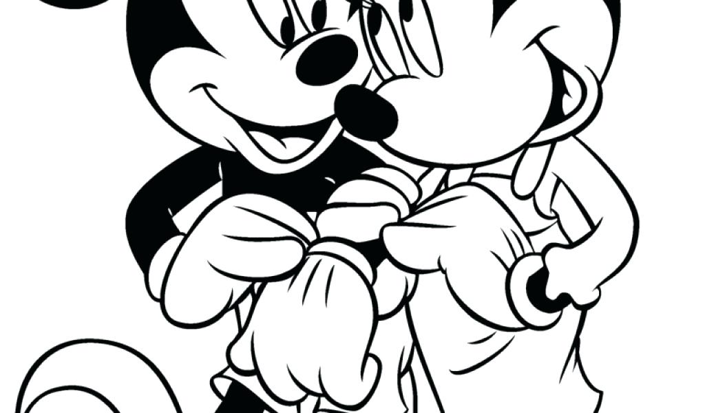 1024x600 Mickey And Mouse Printable Coloring Pages Free Minnie Murs
