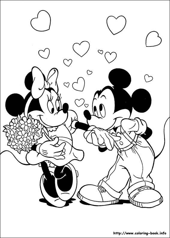 567x794 Mickey Coloring Picture