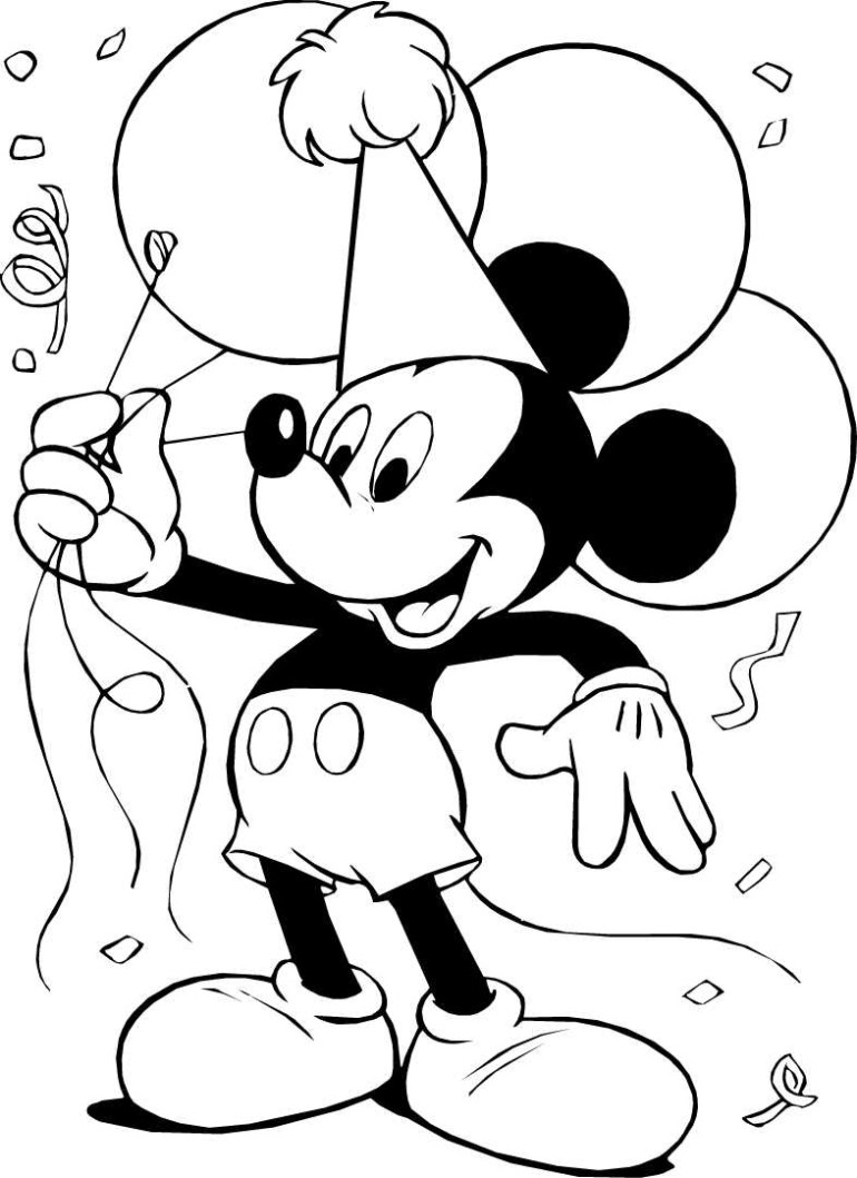 770x1059 Mickey Printable Coloring Pages Awesome Mouse Printablekb Gif