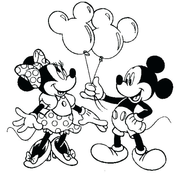 615x680 Minnie Mouse Coloring Books