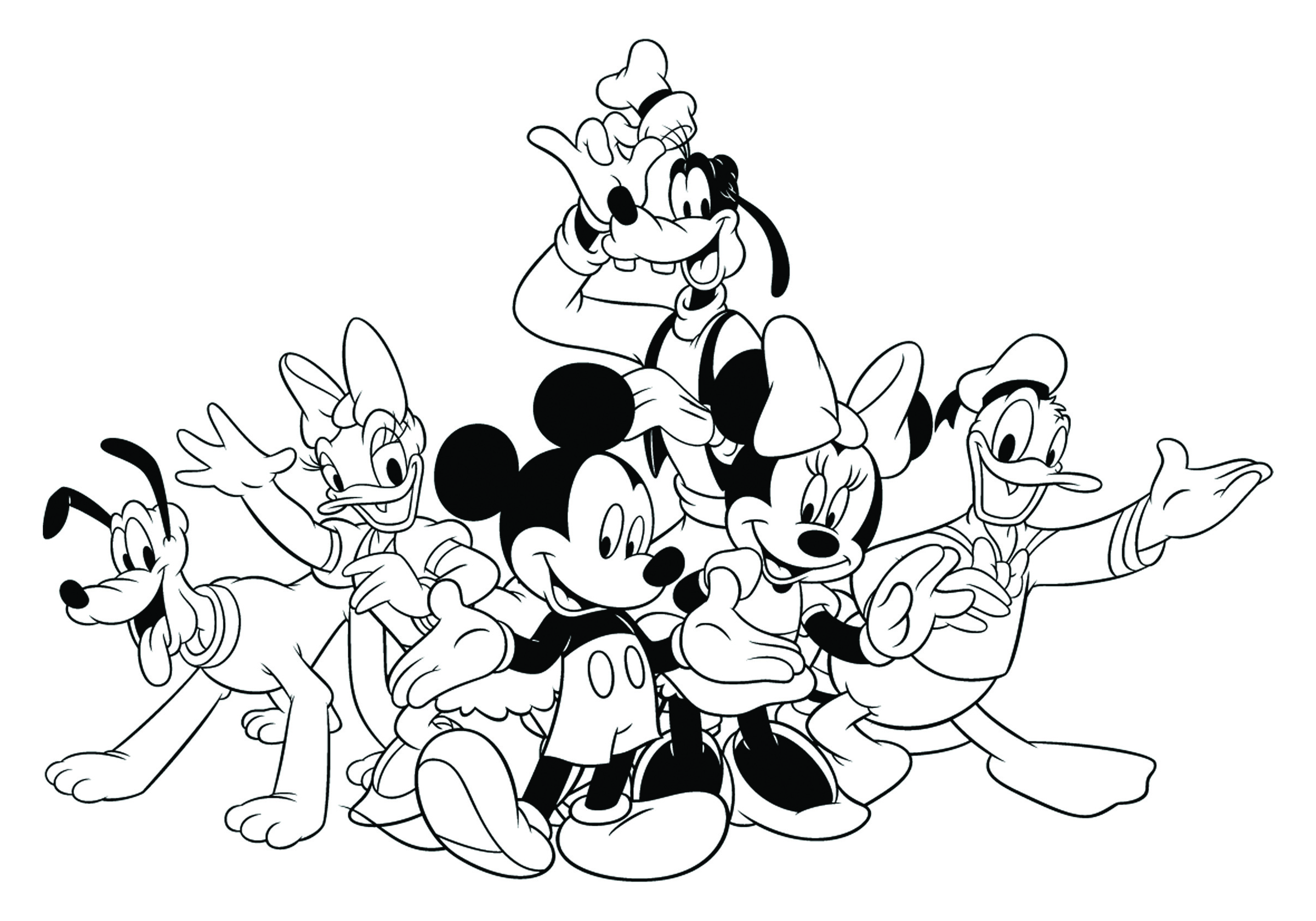 Mickey Thanksgiving Coloring Pages