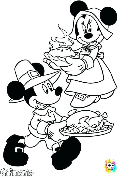 480x720 Mickey Mouse Thanksgiving Coloring Pages Free Thanksgiving