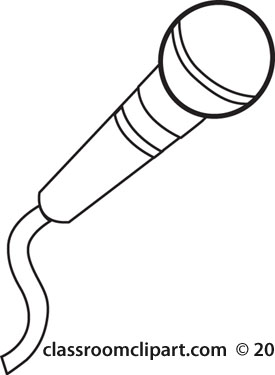 Microphone Coloring Page