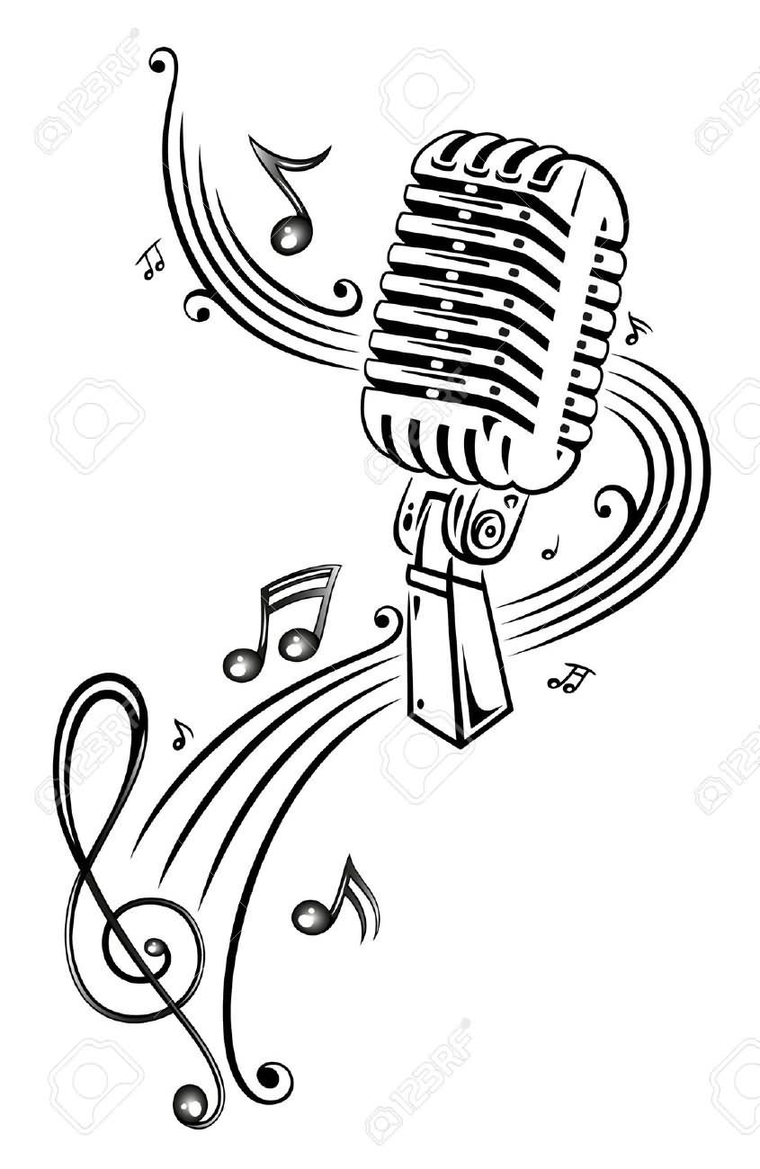 845x1300 A Ordable Microphone Coloring Pages Page Ultra