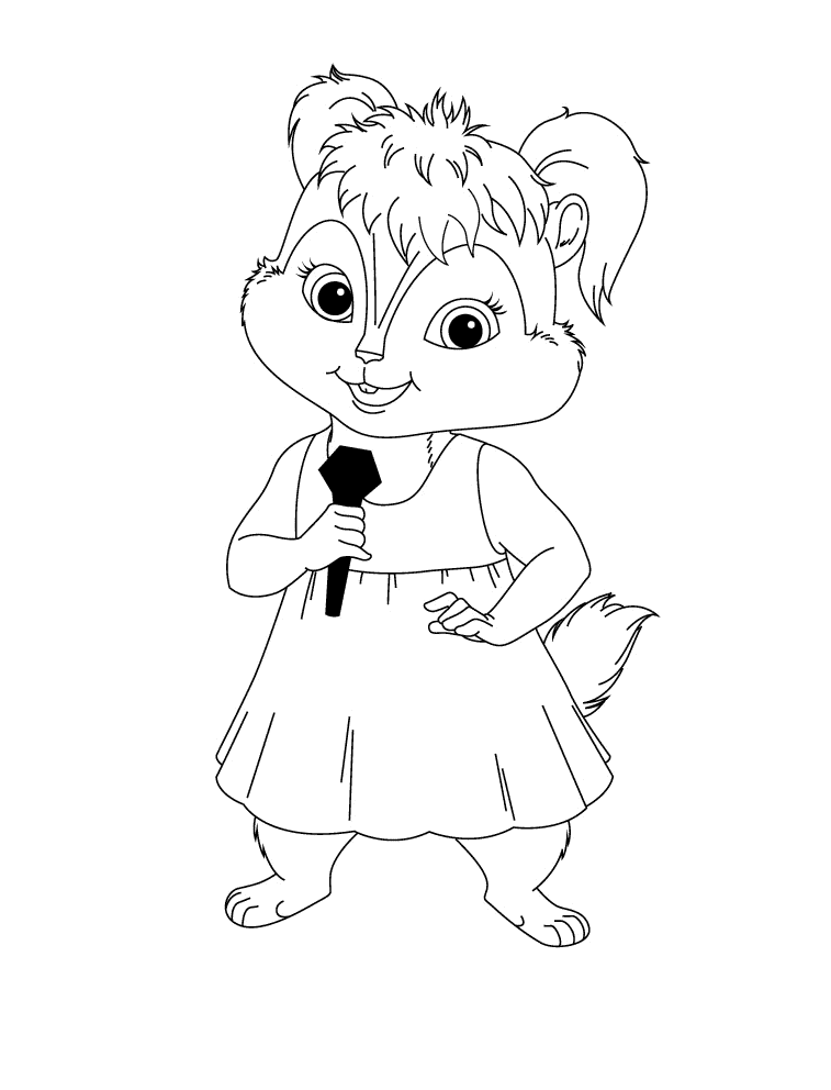 757x992 Microphone Coloring Page