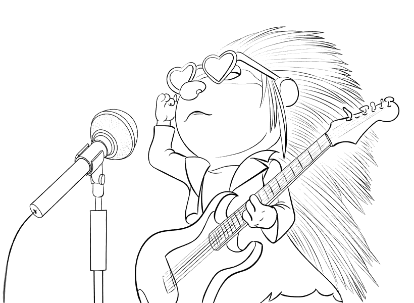 820x600 Sing Movie Coloring Pages