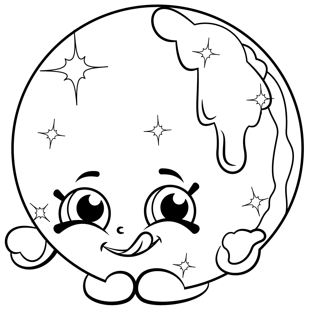 1024x1024 Limited Edition Shopkins Coloring Page Donna Donut
