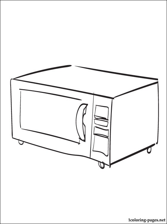 560x750 Microwave Oven Coloring Page Coloring Pages