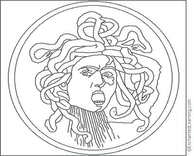 400x322 Medusa Coloring Pages Manga Drawing Medusa Coloring Page Medusa
