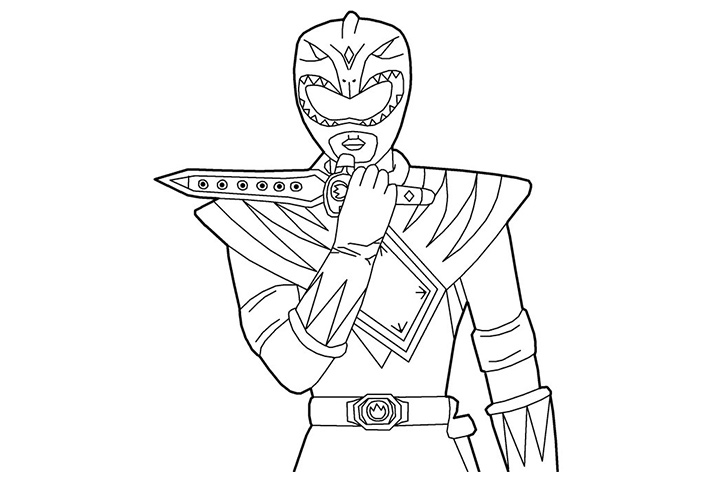 720x480 Power Rangers Coloring Pages