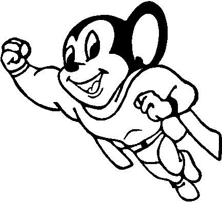 433x394 Mighty Mouse Coloring Pages Mice, Rock Painting