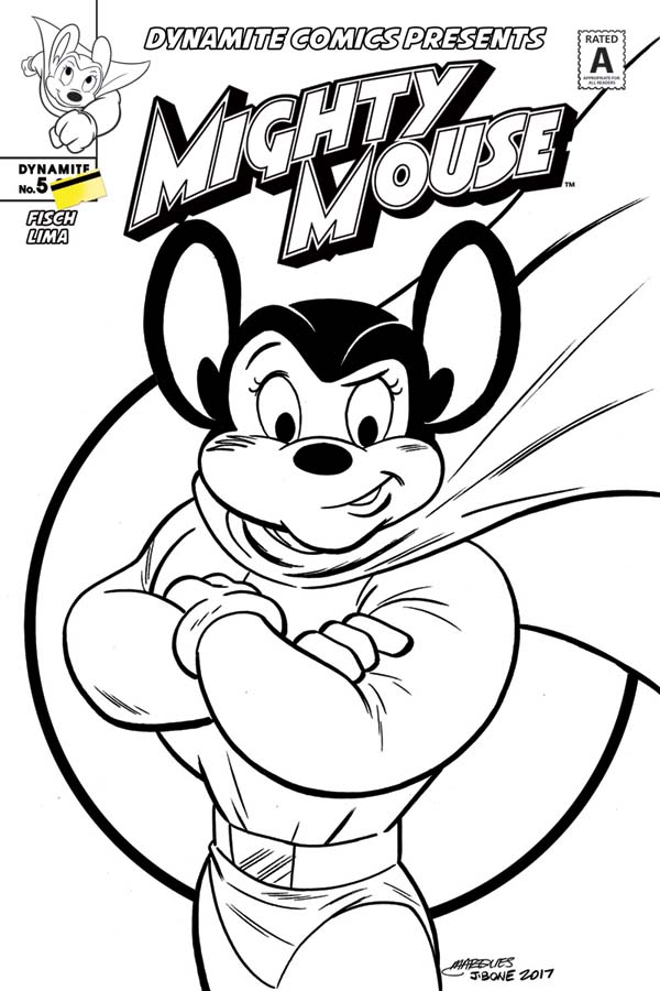 600x900 Mighty Mouse Coloring Pages