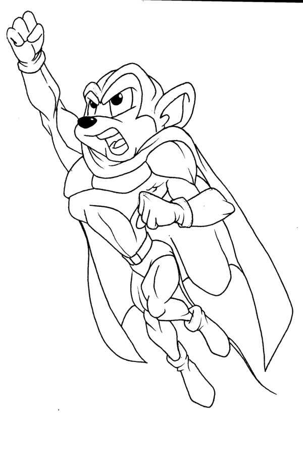 600x902 Mighty Mouse By Almigh T On , Mighty Mouse Coloring