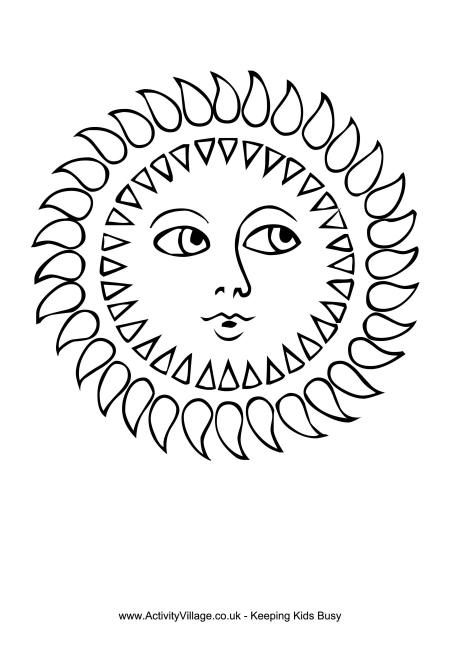 460x650 Sun Colouring Page 1 Coloring Pages Kid Printables