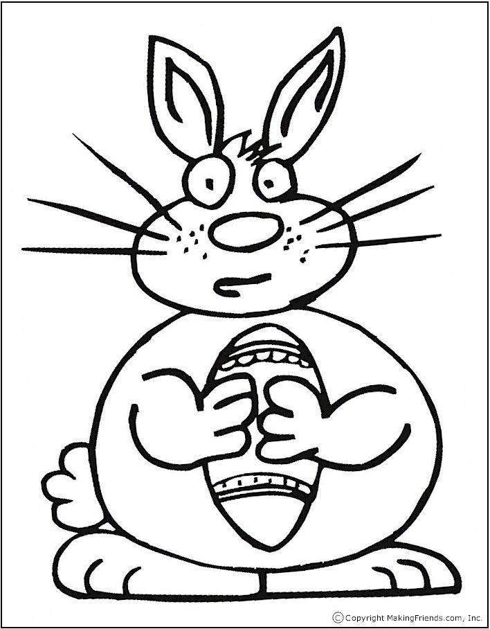 708x908 Color Easter Goofy Bunny.jpg Pixels Rubber, Clear, Digi