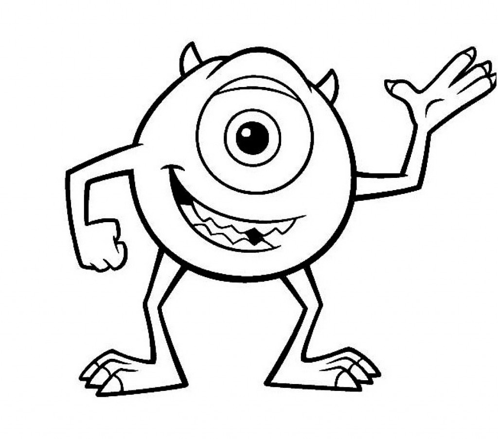 Mike And Sulley Coloring Pages