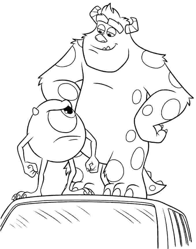 679x863 Mike Wazowski Coloring Pages Mike Coloring Page Mike Coloring